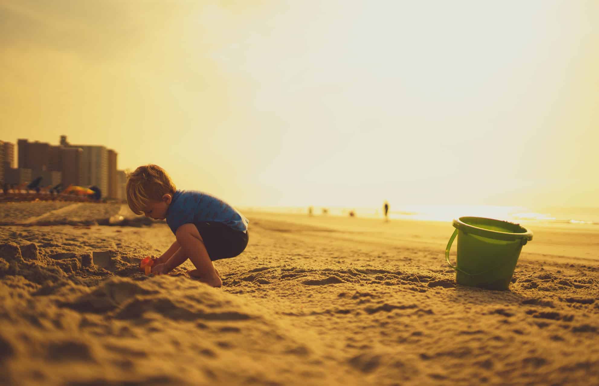 Child at the beach